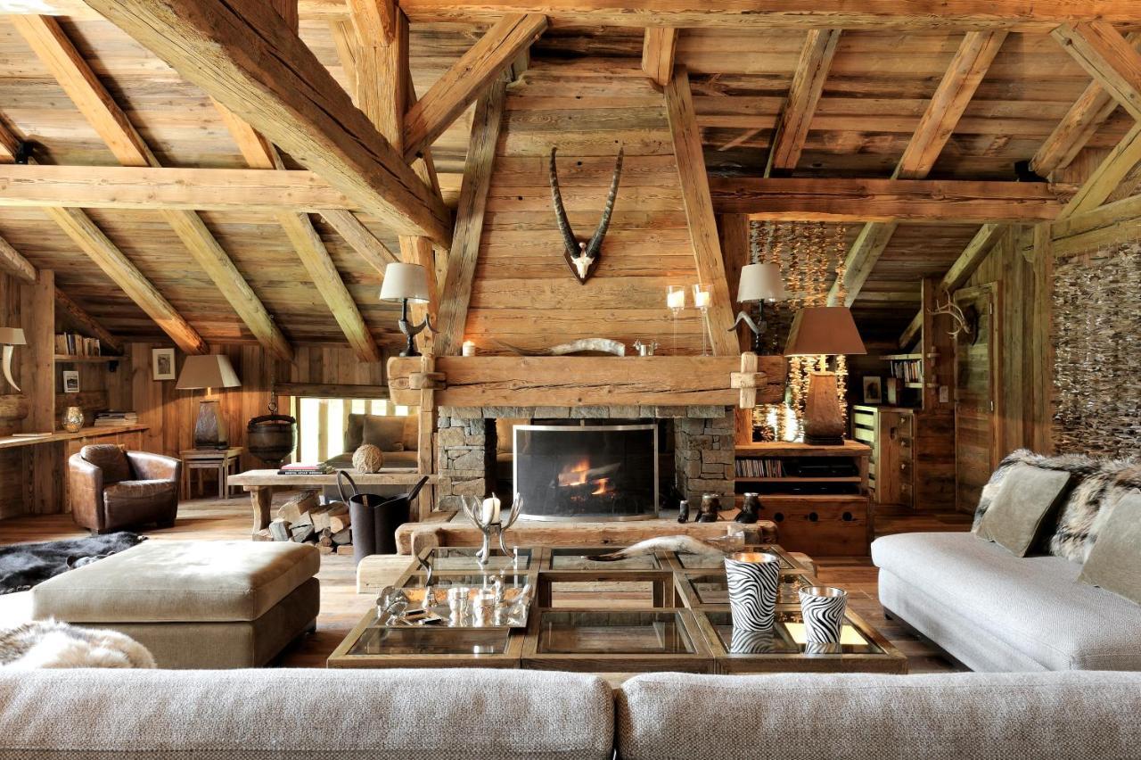 Chalet Javen - 520M2 Avec Piscine Chauffee Et Home Cinema Megeve Luaran gambar