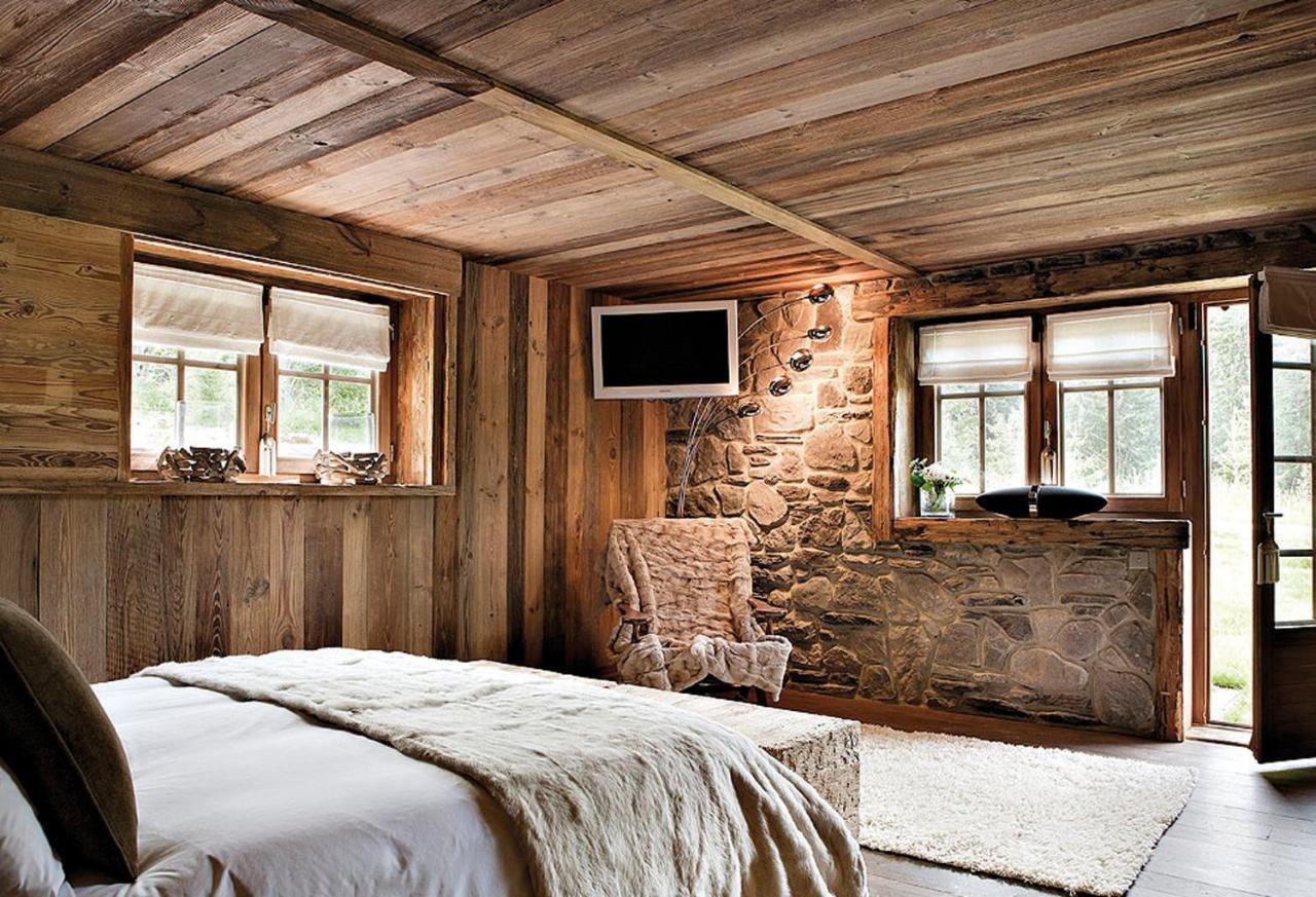 Chalet Javen - 520M2 Avec Piscine Chauffee Et Home Cinema Megeve Luaran gambar