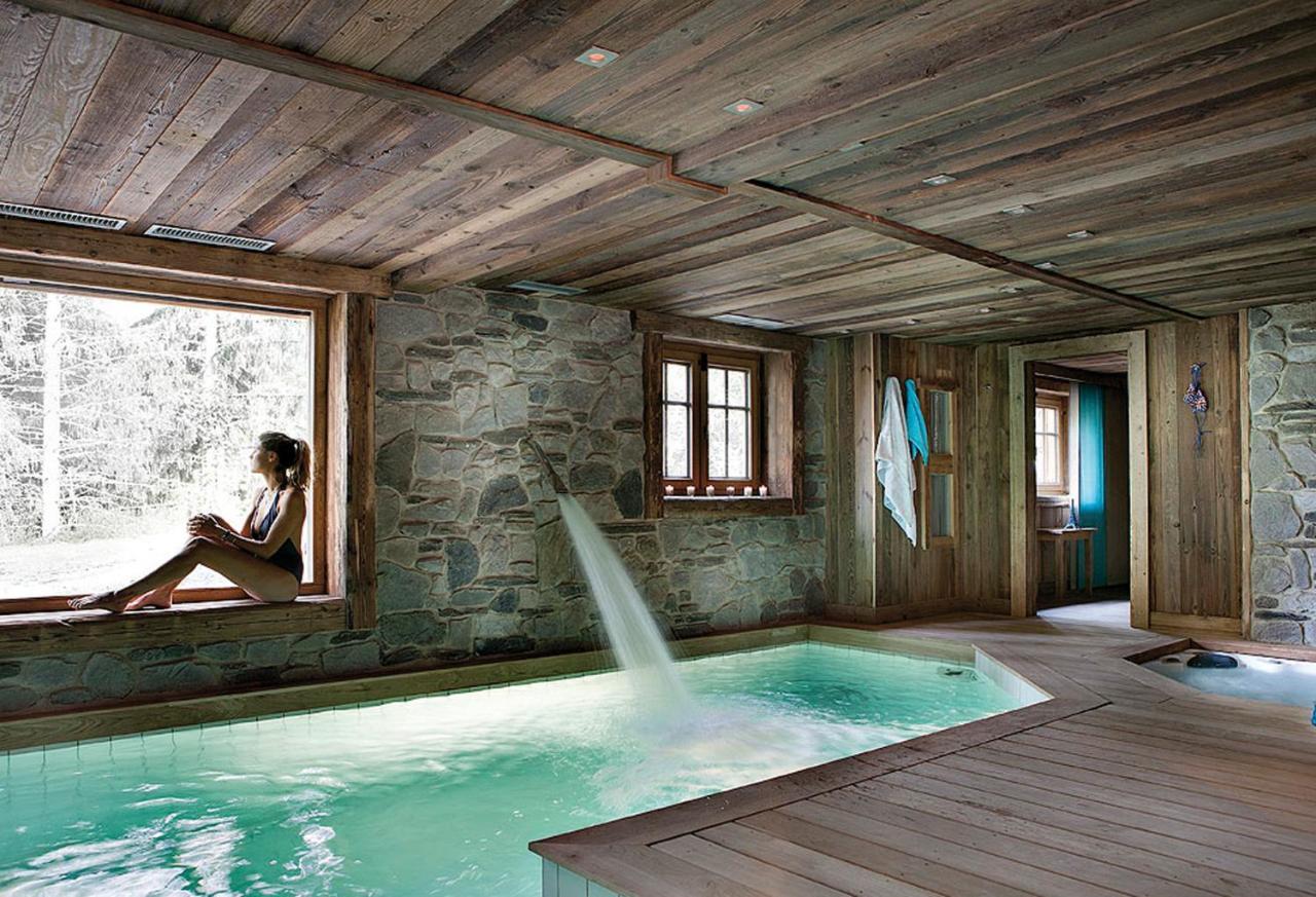 Chalet Javen - 520M2 Avec Piscine Chauffee Et Home Cinema Megeve Luaran gambar