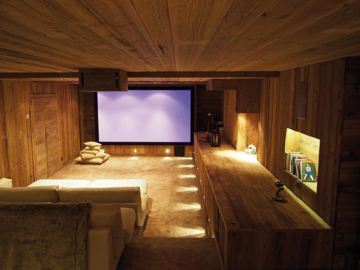 Chalet Javen - 520M2 Avec Piscine Chauffee Et Home Cinema Megeve Luaran gambar