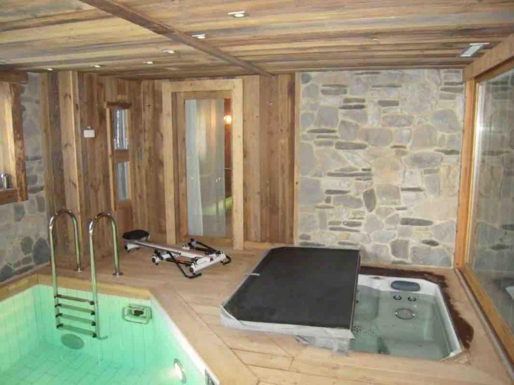 Chalet Javen - 520M2 Avec Piscine Chauffee Et Home Cinema Megeve Luaran gambar