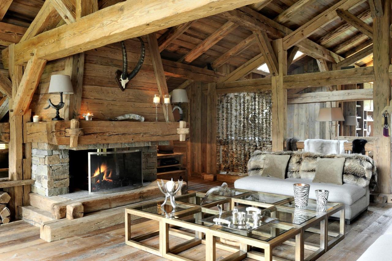 Chalet Javen - 520M2 Avec Piscine Chauffee Et Home Cinema Megeve Luaran gambar