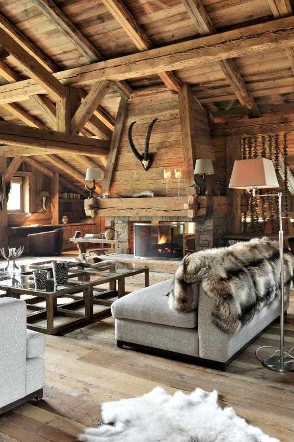 Chalet Javen - 520M2 Avec Piscine Chauffee Et Home Cinema Megeve Luaran gambar